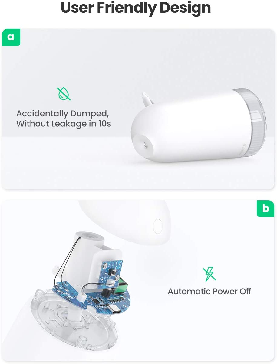 UGREEN Mini Humidifier 400ml Air Spray Moisturizer